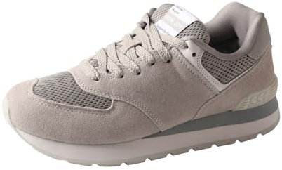 TMA EYES Herren und Damen Casual Sneakers Klassische Retro Paar Atmungsaktive Laufschuhe, GRAU, 39.5 EU