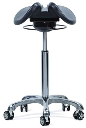 Generic Silla de Montar para Higienista Dental, Silla Giratoria Ergonómica con Ruedas y Altura Ajustable, Multiusos para Clínica, Dentista, SPA, Salón de Masajes, Estudio, A1