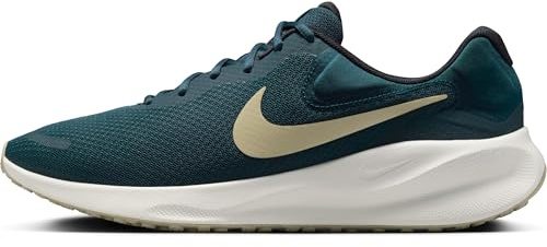 Nike Revolution 7 Straßenlaufschuh für Herren, Armory Navy/Desert Khaki-Green Strike, FB2207-407, 42.5 EU (9 US)