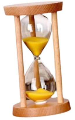 Sharplace Sanduhr Sanduhr für Kinder, Bunte Sanduhr, Sanduhr Eieruhr, Küchentimer Acryl überdachte Uhr 1 Minute zum Kochen, Maske, Lernen, Yoga, Spielen, Dekoration, Gelb