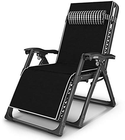 WBLING Zero Gravity Stuhl – zusammenklappbare, verstellbare Liege, abnehmbares Baumwollpolster, multifunktionaler Heimstuhl, praktisches tragbares Design, ideal zum Sonnenbaden und Entspannen