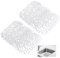 2 Piezas Alfombrilla Fregadero Cocina, 30 x 40cm Protector Fregadero Cocina, Esterilla de Fregadero de PVC para Cubiertos, Cristalería, Porcelana y Verduras (Transparente)