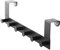 SOTOOLS Türgarderobe CLOTHORACK Schwarz matt 6 Haken 380x110 mm ohne Bohren über Tür hängend für Türen ohne Falz modern & pflegeleicht