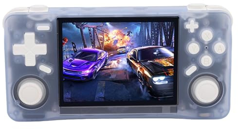 Bewinner Console di Gioco Portatile retrò Schermo HD da 3,5 Pollici, Console a 64 Bit RK3326 con Batteria da 4000Mah, Giocatore di Gioco Portatile per N64 GBA SFC, Supporta (64GB)