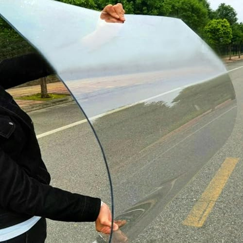 Transparente Polycarbonat-Dachplatten, schlagfeste Kunststoffplatten für Tagesbeleuchtung, Pergola, Carport, Gewächshaus, Überdachung, Ersatz, inklusive Schrauben (0,6 m x 4 m