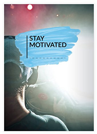 Kartenkaufrausch 4 Coole DJ DIN A4 Schulhefte, Schreibhefte mit Plattenpieler Motiv innen Lineatur 20 (blanko Heft)