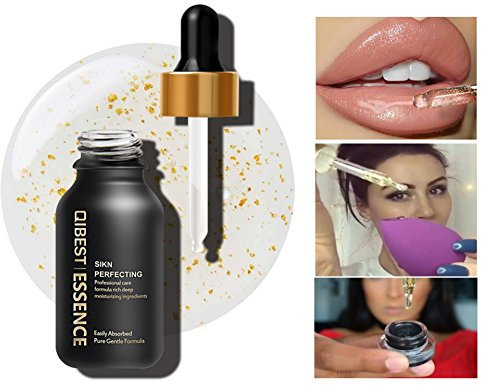 Allbesta 24K Gold Infused Beauty Oil Feuchtigkeitspflege Make-up Serum Rich in Vitamin A&E Anti-Aging Primer Foundation