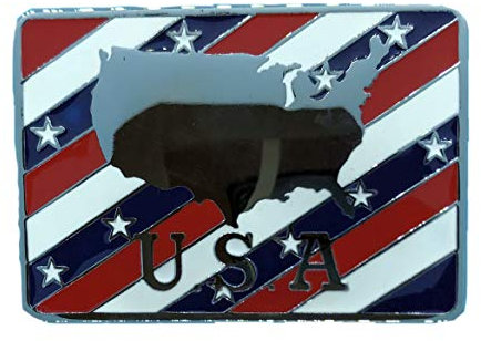 Gürtelschnalle USA Karte