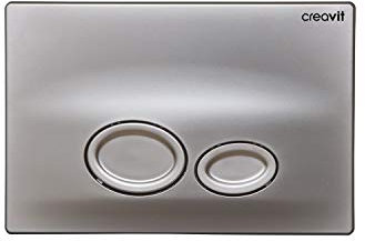 Creavit Drop WC Betätigungsplatte 2-Mengen-Spülung Grau matt