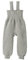 disana STRICK-TRÄGERHOSE, 100% Bio-Merinowolle GOTS, IVN Best | mit hohem Bund | Newborn Baby Kleinkind Kind Unisex | Made in Germany |Grau Gr. 86-92