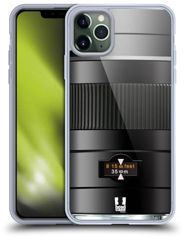 Head Case Designs Dinamico Lenti della Fotocamera Custodia in Gel [Protezione di Grado Militare] Compatibile con Apple iPhone 11 PRO Max E Compatibile con MagSafe