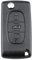 Energy 01 - Coque Clé Compatible Citroen C2 C3 C4 C5 C6 C8 Xsara Picasso Berlingo - Peugeot 207 307 308 407 408 3008 5008 Partner 807 1007 - Fiat ULYSSE (3 Boutons - Peugeot, VA2 - CE0523)