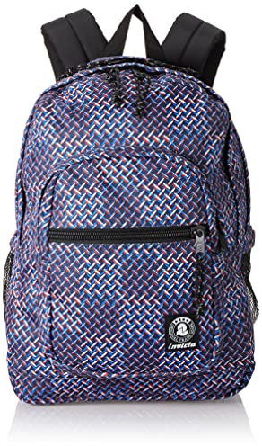 Invicta RUCKSACK JELEK aus nachhaltigem Stoff, Backpack mit Trinkflaschenfach, Laptopfach, Extra Platz - 38 LT - Unisex, für Schule, Sport und Freizeit, italienisches Design, violett