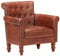 vidaXL Sessel Vintage-Charme Loungesessel Relaxsessel Polstersessel Ledersessel Armsessel Sofa Wohnzimmer Braun Echtes Ziegenleder