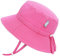 Jan & Jul Fischerhut für Mädchen, Sonnenhut mit UV-Schutz (XL: 5-12 Jahre, Rosa Wassermelone)