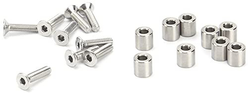 Fafeicy Schrauben Propeller Kit, Edelstahl-Trägerplatte, mit M3 Abstandshalterzubehör, für Prusa Mk3 3D-Drucker, Kombischraube