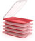 Porta Embutidos y Alimentos Sistema Fresh, Conservación Optima de Lonchas en Nevera, Medidas 25.2 x 17 x 3.2 cm (5X Burdeos)