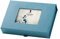 Rössler Papier 14573200151 - Fotobox mit Passepartout, für 13 x 18 cm Bilder, Denim, 203 x 45 x 147 mm, 1 Stück