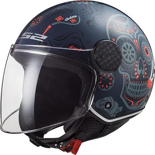 LS2, jethelme motorrad Sphere lux Maxca cobalt orange, XXL