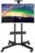 Meuble TV Industriel Meuble TV Noir Portable La Télé Chariot De Support for 37 À 60 Pouces avec Hauteur du Support De Roue Réglable La Télé Support De Base