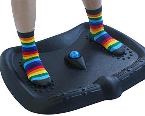 ZONOBI Anti-Müdigkeits-Matte mit Akupressur-Massageball Gepolstert Stehpult-Matte Ganztägig Wasserdicht Bodenmatte für Arbeitsplatz, Büro, Zuhause