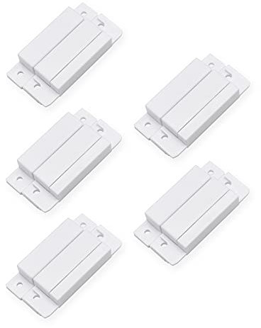 VictorsHome Magnetic Reed Switch MC-31 NC Surface Mount Wired Door Window Contact Sensors with Cover for Home Security and Burglar Alarm Systems 5pcs