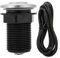 Interruptor de Baño Neumático Aire Botón Kit, 32 mm Interruptor de Aire Botón pulsador de Acero Inoxidable Automático de Triturador de Basura con Manguera de Aire para Triturador de Basura y Bañera