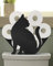 Gardlister Toilettenpapierhalter mit Katzen-Motiv, mattschwarz, dekorative Toilettenpapieraufbewahrung und Organizer für extra 8 Rollen, lustiges Bauernhaus-Badezimmer-Hardware-Zubehör