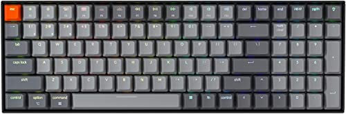 Keychron K4 96% Layout 100 Tasten Wireless Bluetooth 5.1/Wired USB Mechanische Gaming-Tastatur mit Schalter Gateron G Pro Brown RGB N-Key Rollover für Mac Windows PC-Version 2