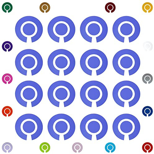 Acclaim Lawn Bowls Identification Stickers Markers Standard 5.5 cm Diameter 4 Full Sets of 4 Self Adhesive Plain Colours (Light Purple)