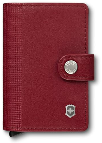 VICTORINOX Altius, Leather Card Wallet, Portemonnaie mit RFID-Schutz, Swiss Made, Kartenetui, Rot