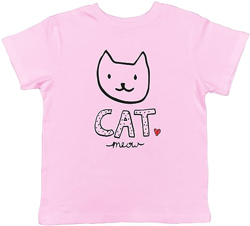 Shopagift Cat Meow Kids T-Shirt Pet Kitten Cat Lover Childrens Tee Gift