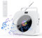 Gueray CD Player für Zuhause Bluetooth Desktop CD-Player mit Lautsprechern Kopfhöreranschluss FM Radio Boombox CD-Spieler mit Fernbedienung Unterstützung Wecker Timer USB AUX TF Card Playback