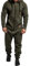 XIXIMAON Tutina da uomo Pigiama tuta con cappuccio con cerniera stampata mimetica tuta a maniche lunghe in pile onesie un pezzo invernale caldo, T-verde esercito, XL