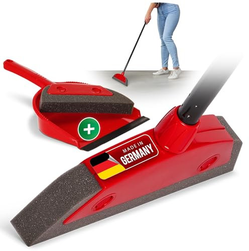 Novaliv Foam Broom with Handle for Inserting & Sweeping Set, Hairdressing Broom Set, Rubber Knobbed Broom Dog Hair Remover, Broom Broom for Indoors, Carpet Broom Floor Squeegee, Household Broom Wonder