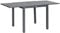 Outsunny Gartentisch, Ausziehbarer Balkontisch für 6 Personen, 80/160 x 80 cm Esstisch mit Holzoptik, Terrassentisch für Garten, Stahl, Dunkelgrau