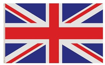 WickedFun® Union Jack-Flagge, 152 x 91 cm, genähte Streifen, britische UK-Flaggen, Jubiläum, königliche Feiern, drinnen und draußen