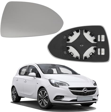 Convitex Spiegelglas für OPEL CORSA D (06-14), OPEL CORSA E (14-), Rechts, Spiegelglas+Haltefuss, Konvex, Beheizbar