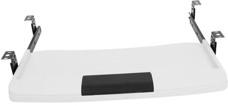 GRADENEVE Adjustable Silent Keyboard Tray Under Desktop Office Keyboard Drawer Storage Space-Saving Easy to Use for Desk