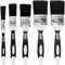 Albert Austin 5 Pack Premium Paint Brush Set with Comfortable Grip Smooth Finish Furniture Wall Paint Brush Set for Decorating Finishing Varnishing Cleaning 0.5, 1, 1.5 and 2-inch Assorted Sizes