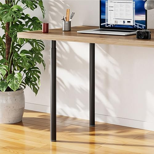INMOZATA 4PCS Adjustable Table Legs DIY Furniture Legs 70-110CM Metal Table Legs with Screws & Floor Protectors for DIY Table Desk Breakfast Bar Stand