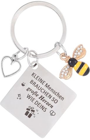 Erzieherin Geschenk,Lehrerin Geschenk,Danke Schlüsselanhänger Biene,Lehrer Geschenk,Geschenke für Erzieher,Schlüsselanhänger Lehrerin,Abschiedsgeschenk Erzieherin,Geschenk Erzieherin für Lehrertag