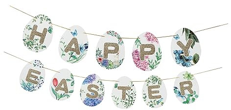 Toyvian 1satz Easter Party Banner Dekoration Happy Easter Wimpelkette Für Fröhliche Festlichkeiten Innen Und Außendekoration Hervorragende Fotorequisiten Für Unvergessliche