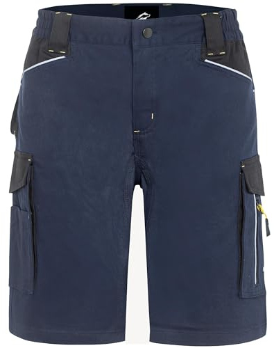 BWOLF Daytona Pantaloncini da Lavoro Uomo Estivi da Spandex e Cotone | Pantaloni Corti da Lavoro Uomo, Blu, XL