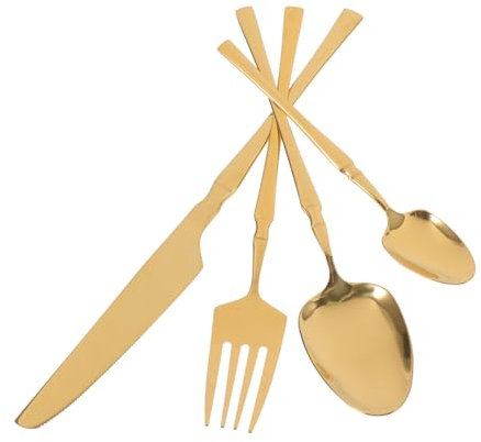 FUNOMOCYA Besteckset Mit Messer Großen Und Kleinen Löffeln Für Westliche Gerichte Geeignet Für Picknicks Formelle Anlässe Und Täglichen Gebrauch