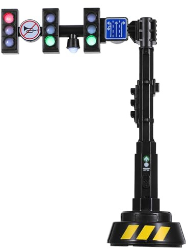 ibasenice Simulierte Ampeln Ampelkinder Für Klassenzimmer Simulationssicherheitsverkehrsindikator Sandtisch DIY Materialien Sandtisch- Modell- Mini- Plastik Schwarz