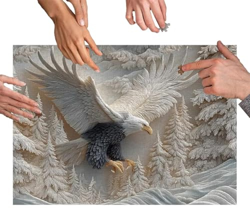Adlerpuzzle, 1000 Stück, für Erwachsene, Weißkopfseeadler, für Erwachsene, Frauen, Männer, Familien-Union, soziale Aktivität, Dekoration