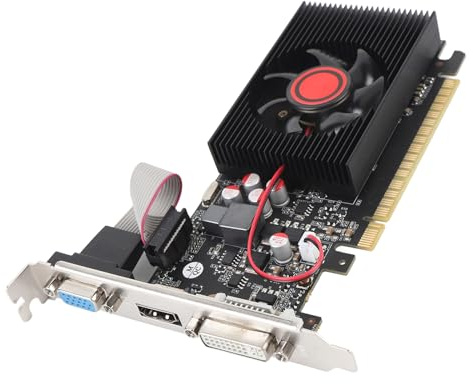 VBESTLIFE GT730 4 GB Grafikkarte, DDR3 128 Bit GPU, 650/1667 MHz PCIE 2.0 16X Gaming-Grafikkarte, Desktop-Computer-Grafikkartenunterstützung für DirectX 11