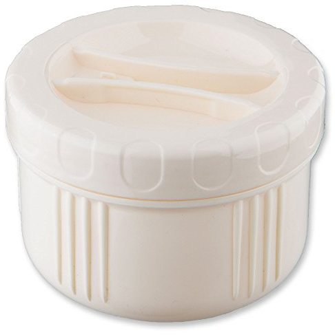 Isosteel VA-PC9683-300 Kunststoff-Container 300 ml für 1, 5 L Isolierbehälter VA-9683/VA-9683AT, Kunststoff, Creme, 12 x 12 x 7 cm