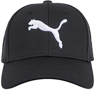 PUMA Unisex Evercat Mesh Stretch Fit Cap Baseballkappe, Schwarz, L/XL